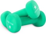 Yes4All Neoprene Coated Dumbbell Hand Weight Sets of 2 - Multiple Weight Options with 15 Colors, Hexagon Shape, Anti-roll, Anti-Slip - Image 2