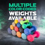Yes4All Neoprene Coated Dumbbell Hand Weight Sets of 2 - Multiple Weight Options with 15 Colors, Hexagon Shape, Anti-roll, Anti-Slip - Image 5