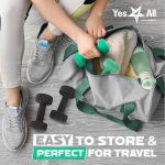 Yes4All Neoprene Coated Dumbbell Hand Weight Sets of 2 - Multiple Weight Options with 15 Colors, Hexagon Shape, Anti-roll, Anti-Slip - Image 7