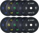 CAP Barbell 2-Inch Olympic Bumper Plate Weight Set | 100-370 lbs | Multiple Options - Image 2