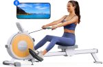 Rowing Machine, MERACH Bluetooth Magnetic Rower Machine with Dual Slide Rail, 16 Levels of Electromagnetic Resistance, Max 350lb Weight Capacity, App Compatible, Rowing Machines for Home Use - Image 2