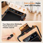 Walking Pad Treadmill with 9% Incline, 4-in-1 6.2MPH Treadmill for Home with Full Screen LED Display, 2.5HP Brushless Motor, 330 LB Weight Capacity, 12 HIIT Programs, Magnetic Remote Control - Image 7