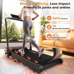 Walking Pad Treadmill with 9% Incline, 4-in-1 6.2MPH Treadmill for Home with Full Screen LED Display, 2.5HP Brushless Motor, 330 LB Weight Capacity, 12 HIIT Programs, Magnetic Remote Control - Image 8