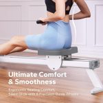 Rowing Machine, MERACH Bluetooth Magnetic Rower Machine with Dual Slide Rail, 16 Levels of Electromagnetic Resistance, Max 350lb Weight Capacity, App Compatible, Rowing Machines for Home Use - Image 5