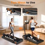 Walking Pad Treadmill with 9% Incline, 4-in-1 6.2MPH Treadmill for Home with Full Screen LED Display, 2.5HP Brushless Motor, 330 LB Weight Capacity, 12 HIIT Programs, Magnetic Remote Control - Image 9