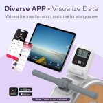 Rowing Machine, MERACH Bluetooth Magnetic Rower Machine with Dual Slide Rail, 16 Levels of Electromagnetic Resistance, Max 350lb Weight Capacity, App Compatible, Rowing Machines for Home Use - Image 7