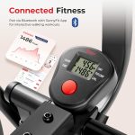 Sunny Health & Fitness Air Walk Elliptical, Low Impact Foldable Cross Trainer with 76 CM Stride for Home Exercise, Optional Exclusive SunnyFit App Enhanced Connectivity & Adjustable Resistance - Image 5