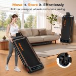 Walking Pad Treadmill with 9% Incline, 4-in-1 6.2MPH Treadmill for Home with Full Screen LED Display, 2.5HP Brushless Motor, 330 LB Weight Capacity, 12 HIIT Programs, Magnetic Remote Control - Image 10
