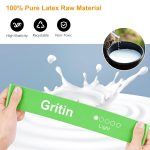 Gritin Resistance Bands, Set of 5 Skin-Friendly Resistance Fitness Exercise Loop Bands with 5 Different Strength Levels - Travel Carrying Case Included - Ideal for Home, Gym, Yoga, Training - Image 3