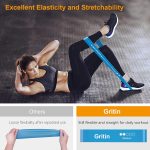 Gritin Resistance Bands, Set of 5 Skin-Friendly Resistance Fitness Exercise Loop Bands with 5 Different Strength Levels - Travel Carrying Case Included - Ideal for Home, Gym, Yoga, Training - Image 4