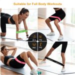 Gritin Resistance Bands, Set of 5 Skin-Friendly Resistance Fitness Exercise Loop Bands with 5 Different Strength Levels - Travel Carrying Case Included - Ideal for Home, Gym, Yoga, Training - Image 5