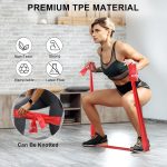 Exercise Bands Resistance Bands for Working Out, Workout Bands with Different Strengths, Elastic Band for Exercise, Physical Therapy Equipment, for Yoga, Strength Training, Pilates, Stretching - Image 4