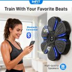 Music Boxing Machine Kids & Adult 2026 Bluetooth Music Punching Machine | Home Gym Equipment Beatpunch | Smart Wall Mount Workout Equipment Punch Boxing Machine | Free 2 Boxing Gloves, 9 Modes - Image 4