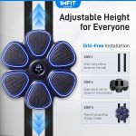 Music Boxing Machine Kids & Adult 2026 Bluetooth Music Punching Machine | Home Gym Equipment Beatpunch | Smart Wall Mount Workout Equipment Punch Boxing Machine | Free 2 Boxing Gloves, 9 Modes - Image 6