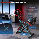 Exercise Bike, SLUNSE 5-in-1 Stationary Bike For Home Workout, Foldable Exercise Bike With 16 Levels Adjustable Magnetic Resistance,10DB Super-Silent Indoor Cycling Bike with 350lbs Weight Capacity - Image 4