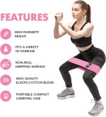 CFX Resistance Bands 3 Sets, Premium Exercise Loops with Non-Slip Design for HIPS & Glutes, 3 Resistance Level Workout Booty Bands for Women and Men - Image 3