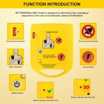 Mini AED Trainer, XFT AED Training Device Set English Language Voice Prompts First Aid Train Machine for Automated External Defibrillator Trainee Student XFT-D0009 - Image 4