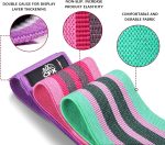 CFX Resistance Bands 3 Sets, Premium Exercise Loops with Non-Slip Design for HIPS & Glutes, 3 Resistance Level Workout Booty Bands for Women and Men - Image 4