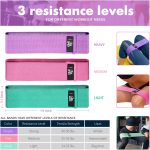 CFX Resistance Bands 3 Sets, Premium Exercise Loops with Non-Slip Design for HIPS & Glutes, 3 Resistance Level Workout Booty Bands for Women and Men - Image 5