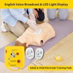 Mini AED Trainer, XFT AED Training Device Set English Language Voice Prompts First Aid Train Machine for Automated External Defibrillator Trainee Student XFT-D0009 - Image 6