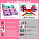 CFX Resistance Bands 3 Sets, Premium Exercise Loops with Non-Slip Design for HIPS & Glutes, 3 Resistance Level Workout Booty Bands for Women and Men - Image 6