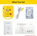 Mini AED Trainer, XFT AED Training Device Set English Language Voice Prompts First Aid Train Machine for Automated External Defibrillator Trainee Student XFT-D0009 - Image 8