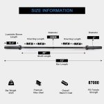 LIONSCOOL Premium 4ft/5ft/6ft/7ft Olympic Barbell for Strength Training, Weightlifting, 2 Inch EZ Curl Bar for Squats, Power Lifting, Deadlifts, Presses, Rows, 500lbs/700lbs/1000lbs Weight Capacity - Image 6