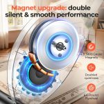 Pleny Folding Exercise Bike, 5 IN 1 Stationary Bikes for Home 6.6 LBS Flywheel, 330LB Weight Capacity Back Support Cushion Indoor Workout Cycling Bike for Home Gym - Image 3