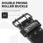 Powerlifting Belt - 10mm Double Prong Weightlifting Belt (IPF, USAPL, USPA & IPL Approved) | Leather Power Back Support for Weight Lifting, Strength Training, Strongman - Men & Women - Image 6