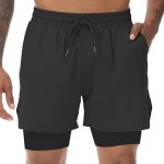Muscle Killer Men's 2 in 1 Running Shorts Quick Dry Gym Athletic Shorts with Liner Workout Short for Men with Pockets - Image 3