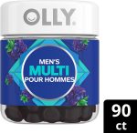 OLLY Men's Multi Gummy Supplement with no artificial flavours and colours Blackberry Blitz multivitamin to help support men's health 45 day supply 90 gummies - Image 3