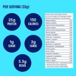 LEANFIT WHEY PROTEIN Cookies & Cream – 100% Whey Protein Powder, 25g Protein Per Serving – Grass-Fed, Gluten-Free, BCAAs, Amino Acid - 26 Servings, 851g Tub - Image 3