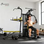 Soozier All-in-One Home Gym Machine System, Multifunctional Weight Machine with 152 lbs Weight Stack and Pulley System, Full Body Workout Station with Sit Up Bench, Preacher Curl - Image 3