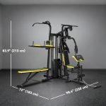 Soozier All-in-One Home Gym Machine System, Multifunctional Weight Machine with 152 lbs Weight Stack and Pulley System, Full Body Workout Station with Sit Up Bench, Preacher Curl - Image 7