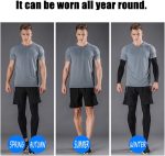 Holure Men's Sports Running Set (Pack of 4 or 5) Athletic Shirt+Short/Compression Shirt+Pants with Coat Tracksuit Gym Suits - Image 3