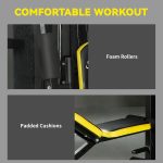 Soozier All-in-One Home Gym Machine System, Multifunctional Weight Machine with 152 lbs Weight Stack and Pulley System, Full Body Workout Station with Sit Up Bench, Preacher Curl - Image 8