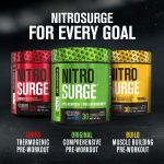 NITROSURGE Pre Workout Supplement - Endless Energy, Instant Strength Gains, Clear Focus, Intense Pumps - Nitric Oxide Booster & Powerful Preworkout Energy Powder - 30 Servings, Blue Raspberry - Image 6