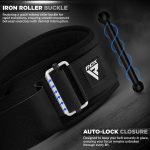 RDX Weight Lifting Belt,6.5” Curved Padded Back Lumbar Support, Functional Fitness Strength Training, Core Exercise Workout Bodybuilding Powerlifting Deadlifts Squats, Home Gym Equipment - Image 3