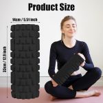 13 Inch EVA Foam Roller for Back, Legs - Medium Density Deep Tissue Massager for Muscle Recovery and Myofascial Trigger Point Release,Relieves Tight & Sore Muscles, Improves Mobility (Black) - Image 6