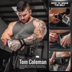 RDX Weight Lifting Belt,6.5” Curved Padded Back Lumbar Support, Functional Fitness Strength Training, Core Exercise Workout Bodybuilding Powerlifting Deadlifts Squats, Home Gym Equipment - Image 4