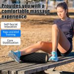 13 Inch EVA Foam Roller for Back, Legs - Medium Density Deep Tissue Massager for Muscle Recovery and Myofascial Trigger Point Release,Relieves Tight & Sore Muscles, Improves Mobility (Black) - Image 7