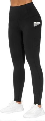 THE GYM PEOPLE Thick High Waist Yoga Pants for Women, Tummy Control Workout Running Yoga Leggings with Pockets - Image 4
