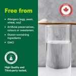 Organika Whey Protein Isolate Powder with Added Collagen Peptides and Probiotics for Easy Digestion- 21g of Protein, 5g of Fibre- Helps Build Strength and Lean Muscle + Aids Recovery- Unflavoured-580g - Image 5