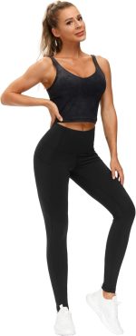 THE GYM PEOPLE Thick High Waist Yoga Pants for Women, Tummy Control Workout Running Yoga Leggings with Pockets - Image 5