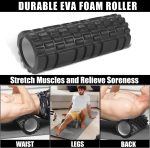 Foam Roller,IIQ Foam Rollers for Back and Legs 6 in 1 Foam Roller Massage Set Includes Muscle Roller Stick, Stretching Strap, Plantar Fasciitis Balls, All in Carry Bag - Image 3