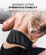 DMoose Fitness Weight Lifting Belt for Squats, Deadlift & Intense Workout - 6" Adjustable Fit Auto Lock Weightlifting Belt for Men & Women - Neoprene Gym Belts for Stability & Lumbar Back Support - Image 4