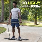 EVO Gym - Portable Home Gym Strength Training Equipment, at Home Gym | All in One Gym - Resistance Bands, Base Holds Gym Bar & Handles for Travel | Portable Gym & Home Exercise Equipment - Image 5