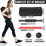 Foam Roller,IIQ Foam Rollers for Back and Legs 6 in 1 Foam Roller Massage Set Includes Muscle Roller Stick, Stretching Strap, Plantar Fasciitis Balls, All in Carry Bag - Image 8