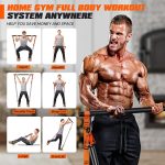 Pilates Bar Kit with Resistance Bands, 270lbs Heavy Duty Pilates Equipment for Men, Strength Training Bar for Legs, Hip, Back, Arm, Abs, Chest, Portable Home Gym Full Body Workout Equipment - Image 6