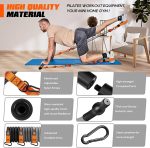 Pilates Bar Kit with Resistance Bands, 270lbs Heavy Duty Pilates Equipment for Men, Strength Training Bar for Legs, Hip, Back, Arm, Abs, Chest, Portable Home Gym Full Body Workout Equipment - Image 7